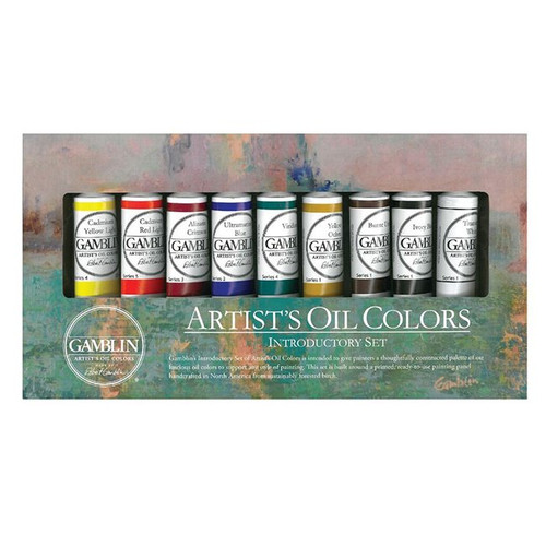 An image of a Gamblin Artist's Oil Color Set.