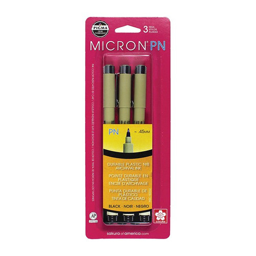 An Image of Sakura Pigma Micron Pen Set of 4 Assorted Sizes