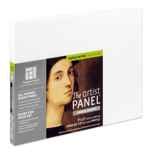 An image of a Ampersand Primed Smooth Artist Panels, 7/8" Cradled Profile.