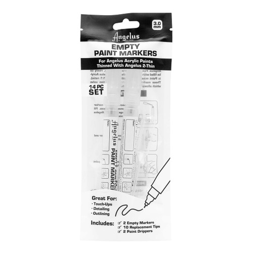 An image of an Angelus 3mm Empty Paint Marker Set.