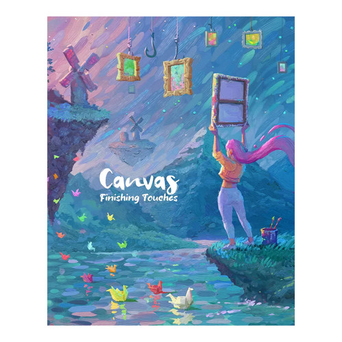 An image of an  Asmodee Canvas Finishing Touches Expansion Pack.