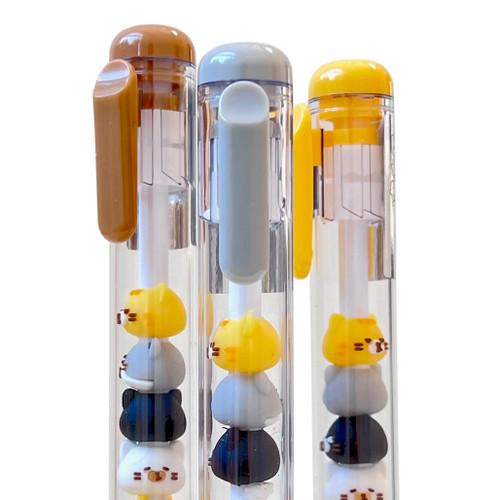 An image of BC USA Cat Stack Retractable Gel Pens. 