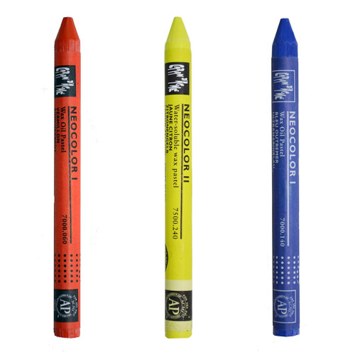 An image of Caran d'Ache Neocolor I Wax Pastels.