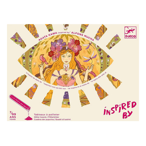 An image of a Djeco Inspired By Divine Glitter Board Kit.
