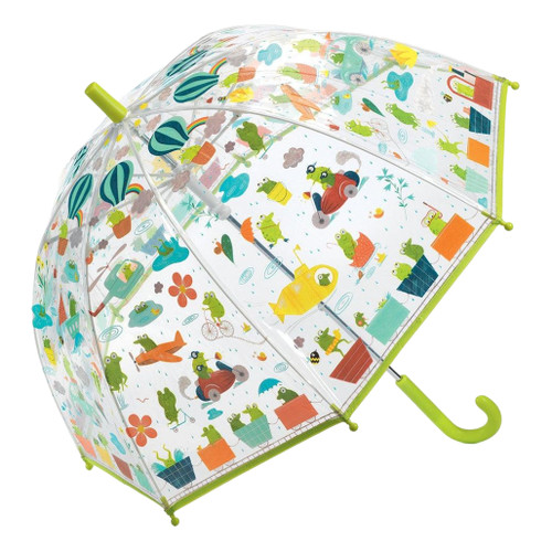 An image of a Djeco Kids Umbrella, Froglets.