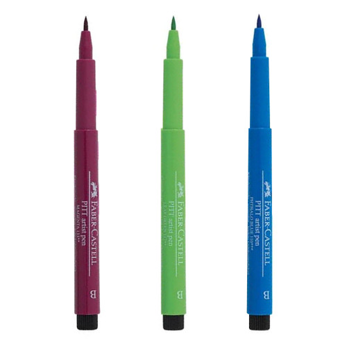 An image of Faber-Castell Pitt Artist Brush Pens. 