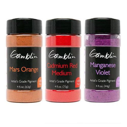 An image of Gamblin Artist’s Grade Dry Pigments.