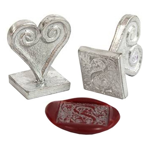 An image of a Global Solutions Ornate Alphabet Wax Seal Stamp.