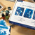 A lifestyle image of a Jacquard Cyanotype Kit in use.