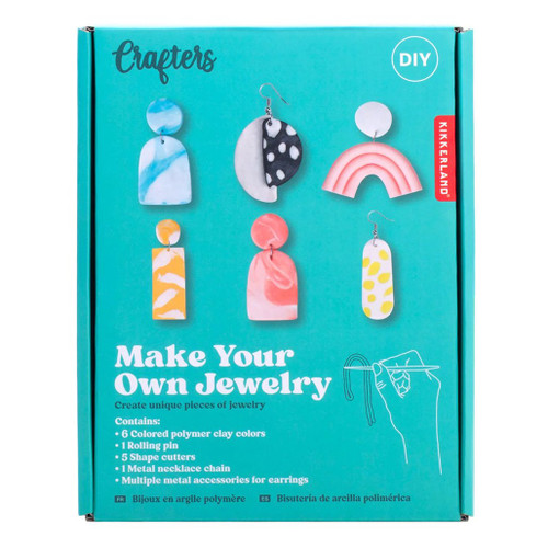 An image of a Kikkerland Crafters Polymer Clay Jewelry Kit.