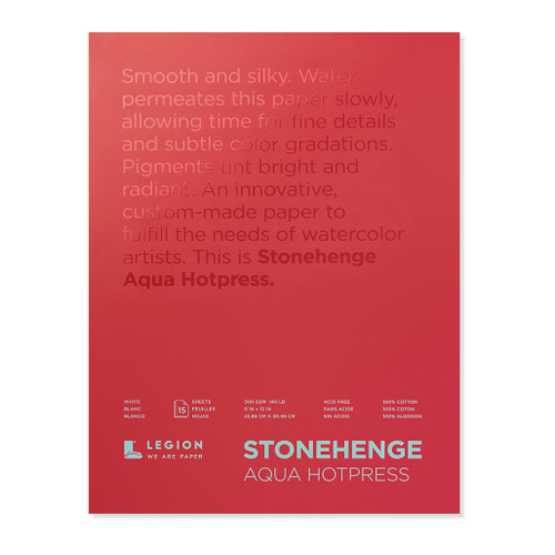 An image of a Legion Stonehenge Aqua Hotpress Block. 