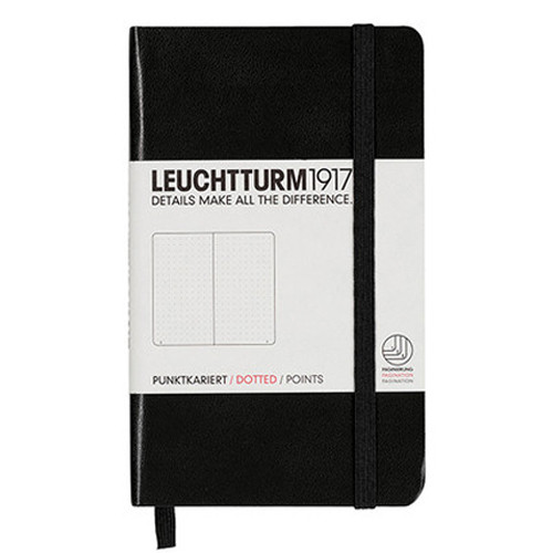 The Leuchtturm Pocket Notebook is the perfect size for quick notes, field studies, bird counts, and grocery lists. Never be without a pen and something to write in. Choose from dotted, ruled, plain or squared (gridded) paper, and a variety of cover colors.