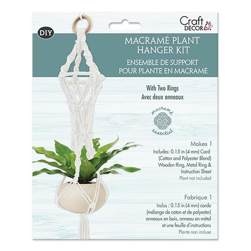 An image of a Multicraft DIY Macrame Plant Hanger Kit.