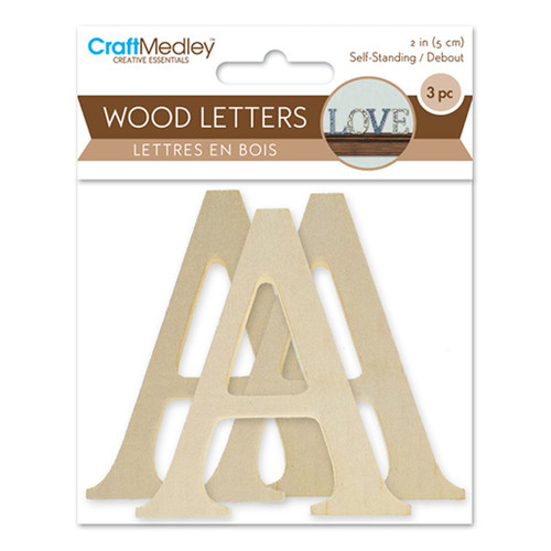 An image of Multicraft Standing Wood Letters.