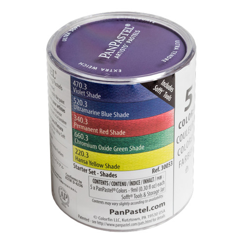 An image of a PanPastel Artists' Painting Pastels Starter Set, Shades Set Of 5.