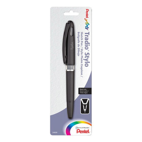 An image of a Pentel Tradio Fountain Pen, Black. 