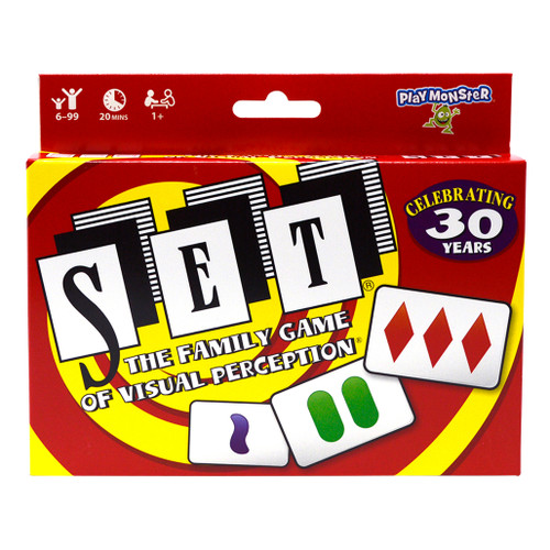 An image of a Playmonster Set Visual Perception Card Game.