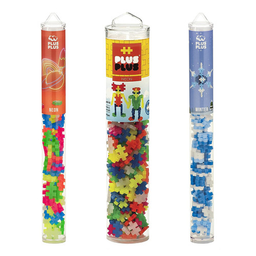 An image of Plus-Plus Open Play Tubes. 