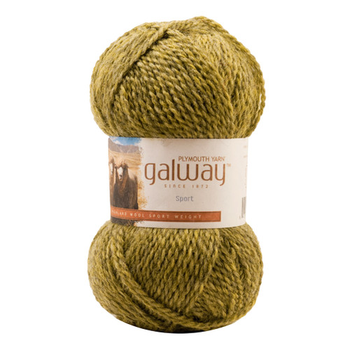 An image a Plymouth Galway Sport Wool Yarn skein.