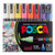 An image of a Posca PC-5M Medium Tip Paint Marker Set, Basic Colors, 16 Colors.