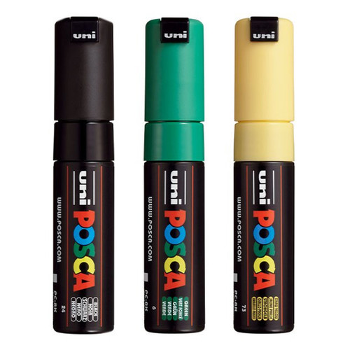 An image of Posca PC-8K Broad Tip Paint Markers. 
