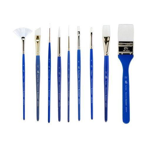 An image of Princeton Series 6850 Summit White Synthetic Short Handle Brushes.