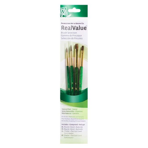 An Image of Princeton RealValue Brush Sets #9105 Sable, Set of 3