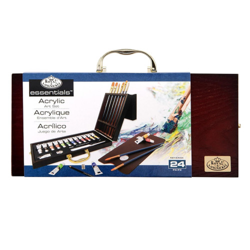 An image of a Royal & Langnickel Artist Premier Acrylic Painting Wooden Box Set.