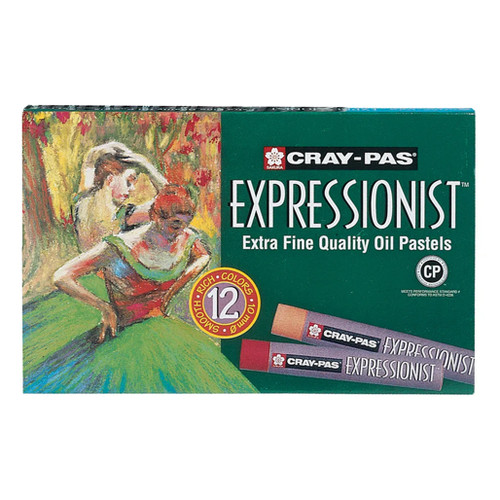 An image of a Sakura Cray-Pas Expressionist Oil Pastel Set, 12-Colors.