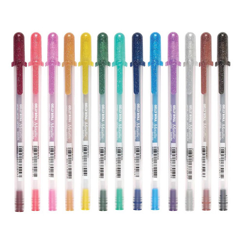 An image of Sakura Gelly Roll Metallic Gel Pens. 