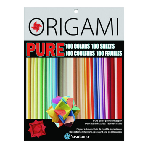 An image of Yasutomo Pure Color Origami Paper, 100 Sheets. 
